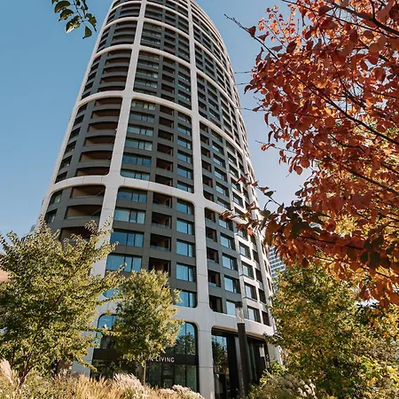 Skau Green Residence In Sky Park 22 Floor 1 Tower Panoramic View Free Parking Bratislava Exterior photo